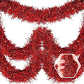 50 Feet Christmas Foil Fringe Banner Metallic Tassle Garland Metallic Backdrop by Ferwzsr