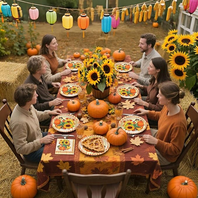 Sunflower Plates and Napkins Set - Image 7