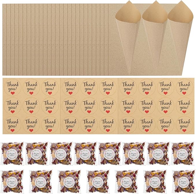PATIKIL Dried Flower Confetti Cones - Image 8