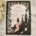 20PCS Castle Pocket Invitations, Quinceanera Invitations by JOACHUUY