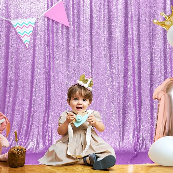 SquarePie Sequin Backdrop Less Transparent Background Sparkly Curtain - Image 8