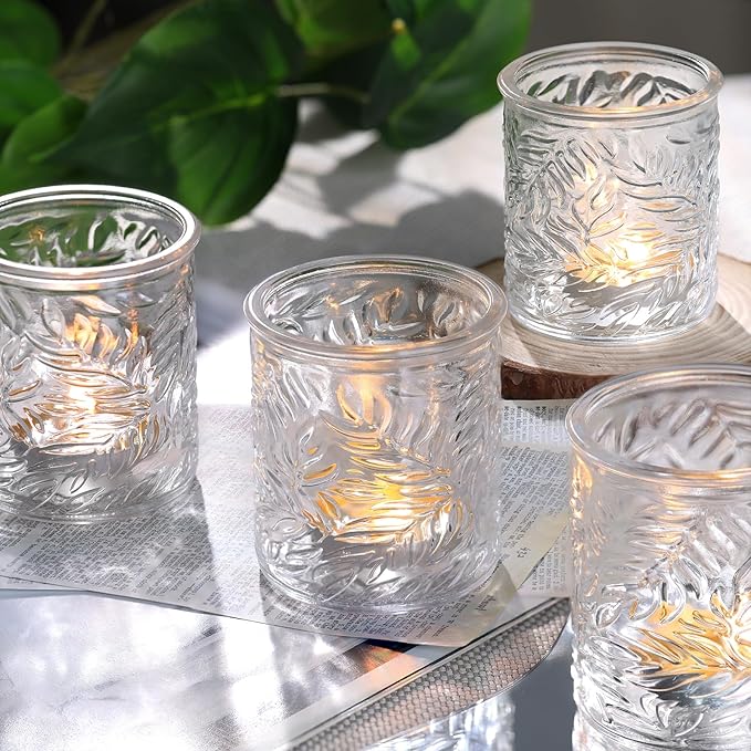 24 pcs Clear Votive Candle Holders, Glass Candle Holders - Image 7