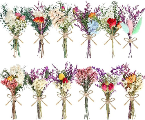 10/12/24/36 Pack Mini Dried Flowers by Unknown