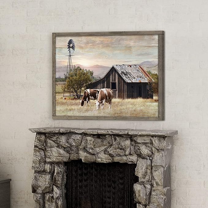 Rustic Wall Decor Barn Framed - Image 3