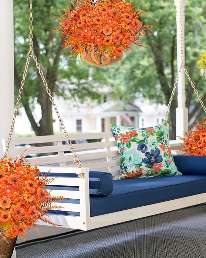 40 Pcs Fake Fall Flowers Artificial Fall Plants Outdoor Faux Fall Flower - Image 4