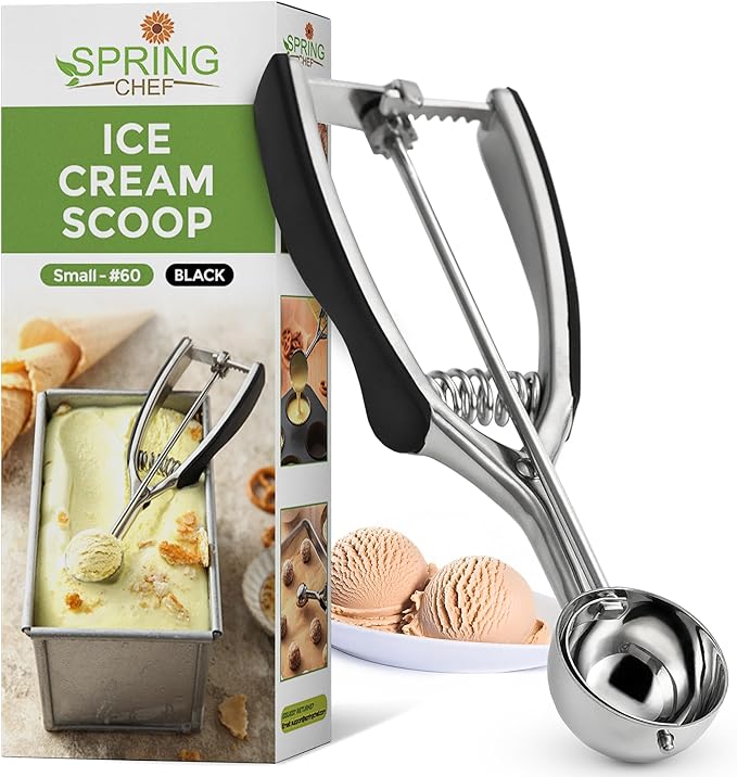 Spring Chef Small 1 Tablespoon Stainless Steel Cookie Scoop by SpringChef