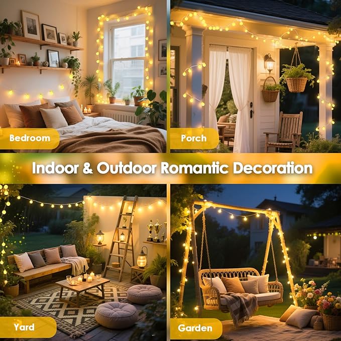 300LED Connectable Globe String Lights Indoor Outdoor - Image 3