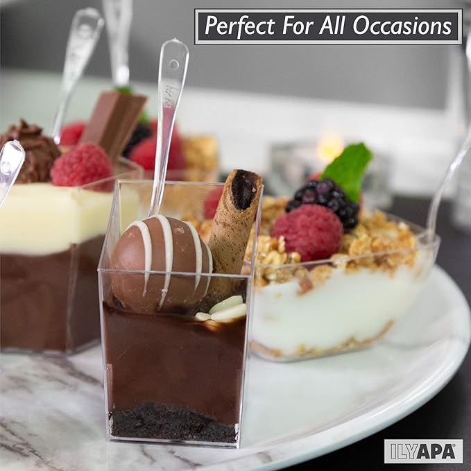 Ilyapa 3oz Plastic Dessert Cups - Image 5