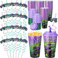 Yungyan 16 Sets Green Purple Monster Truck Party Favors Goodie Cups by Yungyan