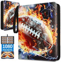 1080 Pockets Football Card Binder 9 Pocket, Trading Card Binder by Dosanlues