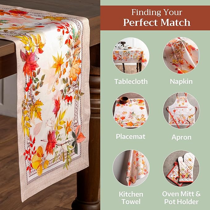 Maison d' Hermine Table Runner 100% Cotton Single Layer Table Runners 108 - Image 6