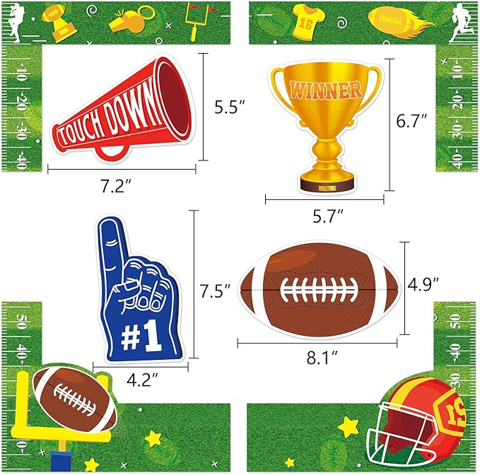 Super Bowl Game Photo Frame Party Supplies Decoration Large Size, Football - Image 5