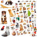 Pet Animals Stickers 660 Count Dog Cat Animal Pet Rabbit Parrot Fish Bird by Unknown