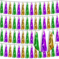 4P Gold Green Purple Foil Fringe Tassel Banner Garland Metallic Tinsel by Xuuf