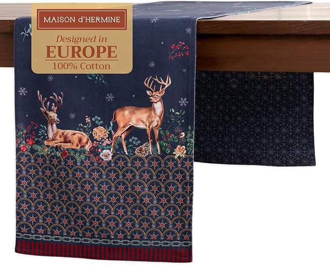 Maison d' Hermine Table Runner 100% Cotton Double Layer Table Runners 72 inches by MaisondHermine