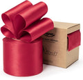 Red Satin Ribbon Double-Faced Wired Ribbons by Keypan
