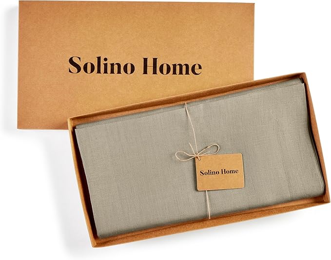 Solino Home Linen Square Tablecloth 52 x 52 Inch - Image 6