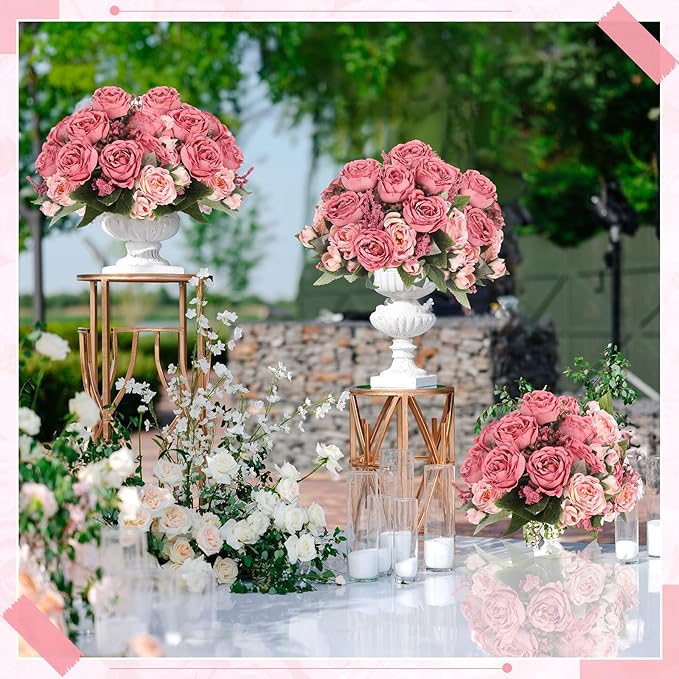 8 Bundles Artificial Peonies Flowers Boho Faux Flowers Arrangements Artificial - Image 7