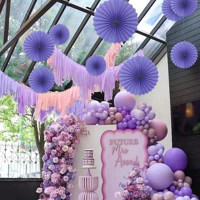 BARTHEW Purple Party Decorations, Halloween Decor Events Accessories, - Image 5