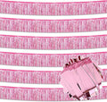 6 Pack 10 Ft Pink Foil Fringe Garland Metallic Streamers Tinsel Banner Wall by LANTIANCHEN