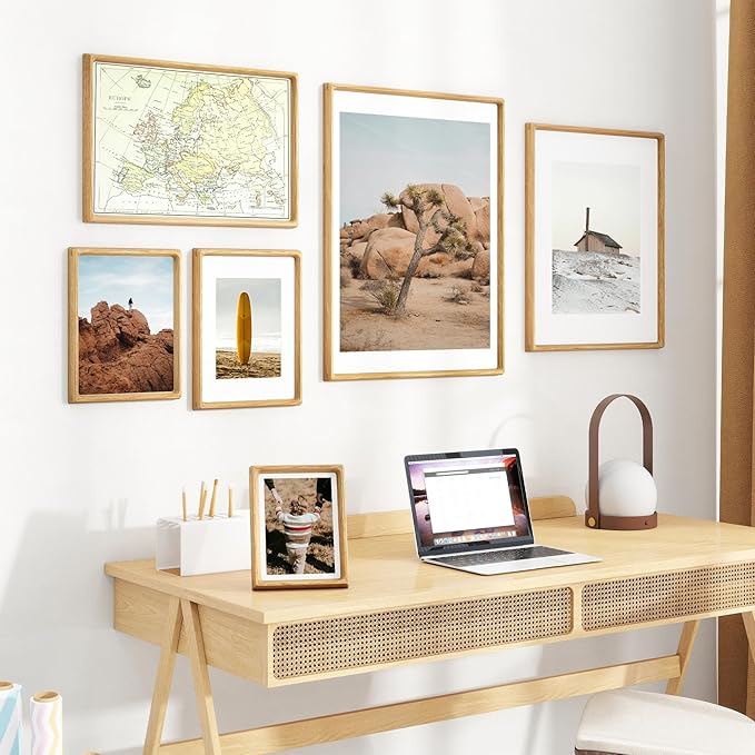 16x16 Picture Frame USA-Sourced Natural White Oak Wood Solid Original Wood - Image 6
