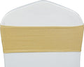 VDS Pack of 300 PCS | Metallic Gold | Spandex Chair Sashes Bows without Buckle by VDS