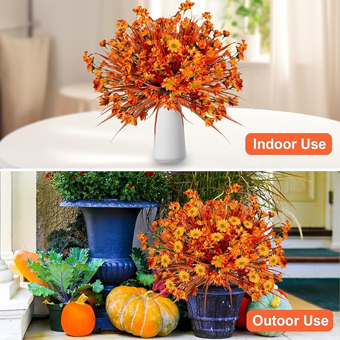 Fake Mums Fall Flowers Artificial - Image 6