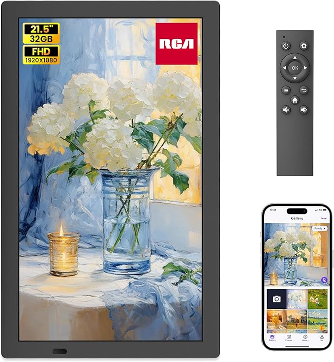 RCA 21.5" Large WiFi Digital Picture Frame Electric Uhale Frames by RCA