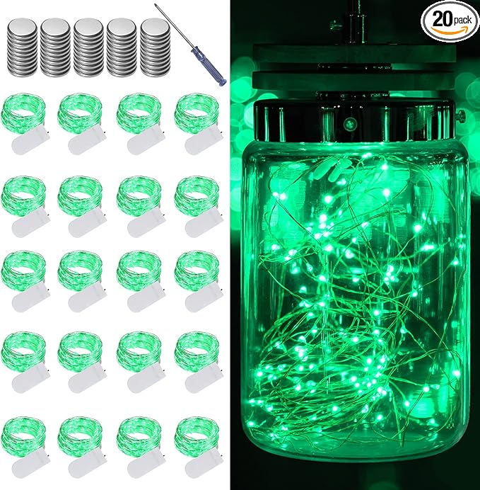 LAMPHOME 20 Pack Fairy Lights Battery Operated String Lights, 20 LED on 6.6FT by ULL