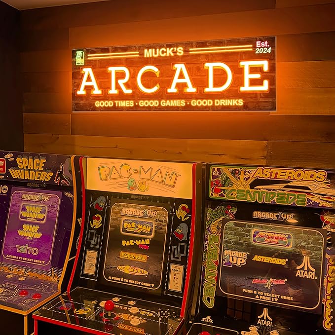 Custom Arcade Neon Sign for Wall Decor, Personalized LED Neon Name Sign by MiMaikNeonSign