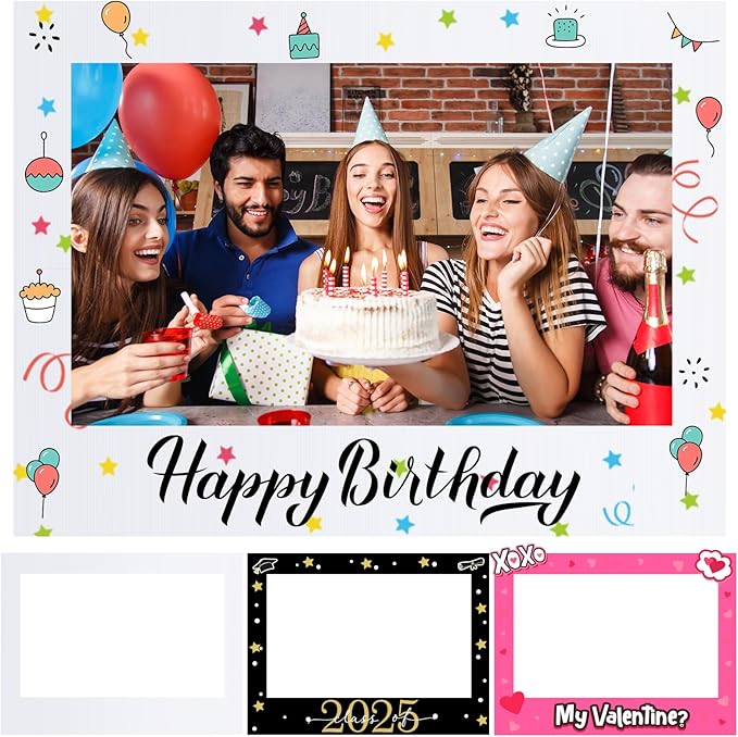 32 x 24 Inch Large Blank DIY Photo Booth Props Picture Frame Party Frame DIY by Beeveer