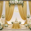 20ftx12ft Gold Sequin Backdrop Curtain Panels by Htper