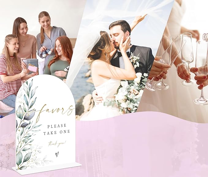 Acrylic Wedding Signs, Wedding Reception Signage, Bridal Shower Table Decor - Image 5