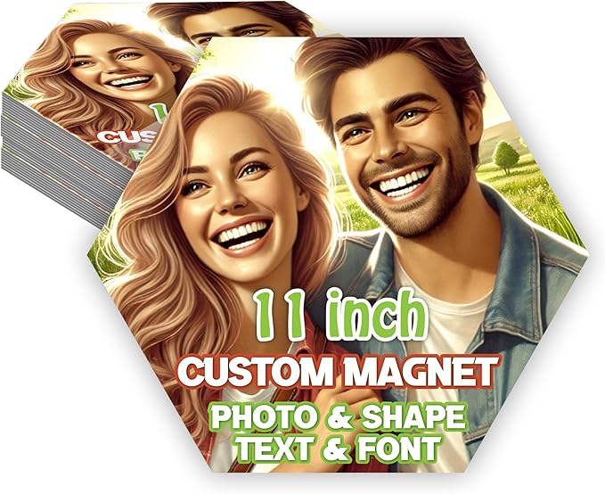 KETABAO – 11" Customized Hexagon Photo Magnets by KETABAOMotorcycleParts