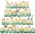 Glass Bud Vases in Bulk Set of 30 Pcs, Small Glass Vases by earthgadgets