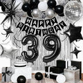 39th Birthday Decorations for Men Women, Fringe Curtains Kit by Birthdaypartyexpert
