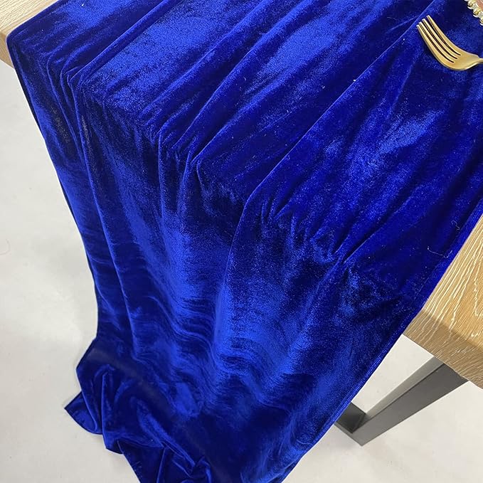 Luxurious Velvet Table Runner, 10ft Wedding Reception Decorations, 20x120inch - Image 7