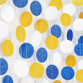 Navy-Blue White-Gold Birthday Party-Decorations Streamers - 52FT Graduation by Hugtmr