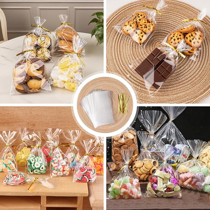 ZHEWTOEN 100 Pcs 5x7 Inch Cellophane Bags - Image 6