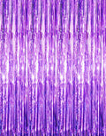 GOER 6.4 ft x 8.2 ft Metallic Tinsel Foil Fringe Curtains, Graduation and New by GOER