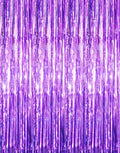 GOER 3.2 ft x 8.2 ft Metallic Tinsel Foil Fringe Curtains Party Photo Backdrop by GOER