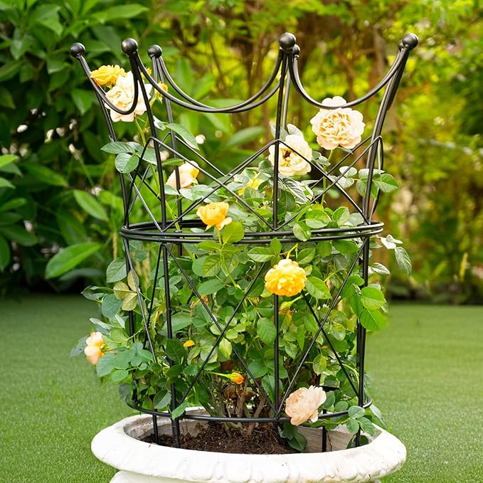 Large Obelisk Trellis for Plant Supports 18.5in x 22.9in by Goooxim