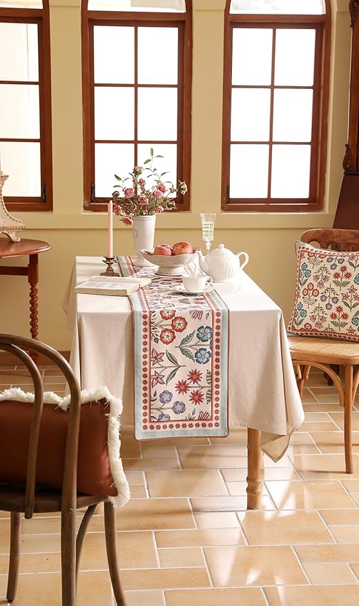 Decorative Linen Table Runner 87 Inches Long - Image 8