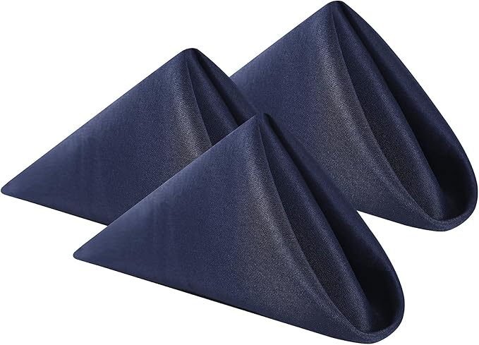 Cloth Napkins 17x17 inch Washable Polyester Dinner Napkins Soft Table Napkins by Cupuamon