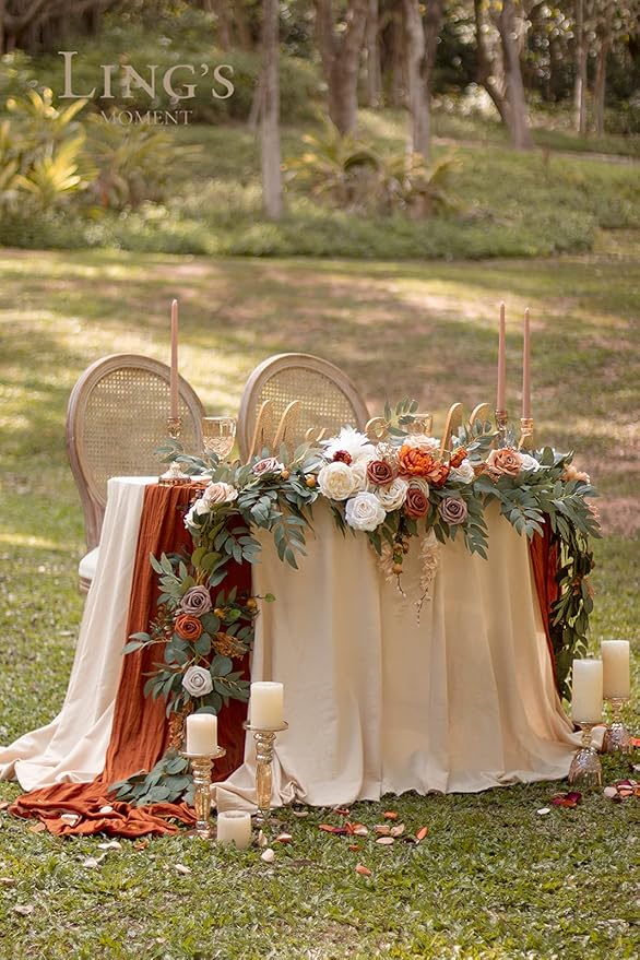 Ling's moment Fall 9FT Flower Garland - Image 5