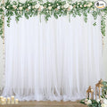 Sheer Backdrop Curtains White Tulle Backdrop Curtain by Suppromo