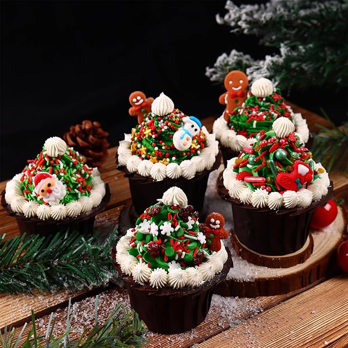 Christmas Sprinkles Bulk for Cake Decorating 7 ounce Holiday Jimmies Red and - Image 7