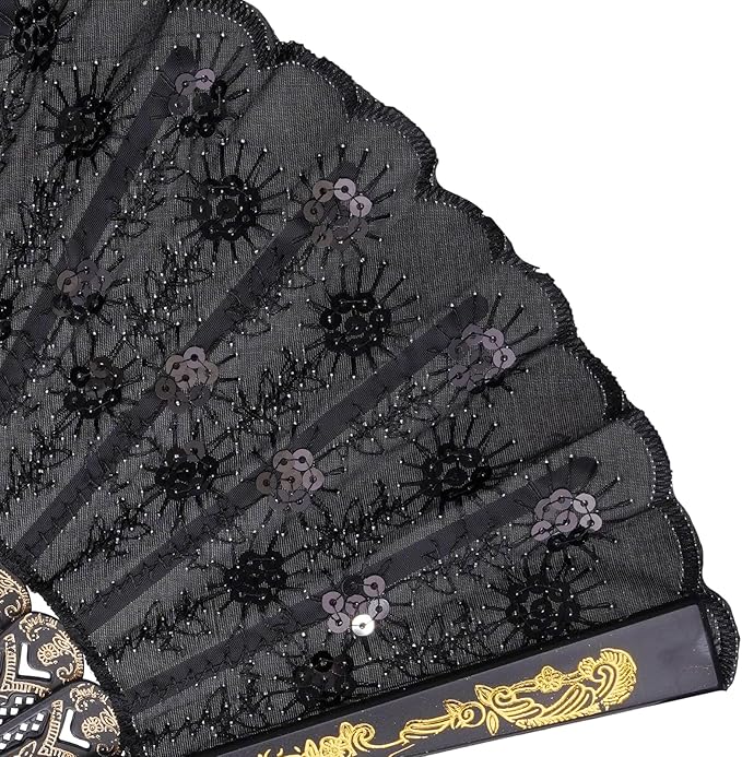 QIRMIZI 30 PACK Fabric Folding Handheld Fans, and Dancing - Image 4