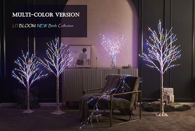 LITBLOOM Lighted Birch Branches Battery Operated - Image 4