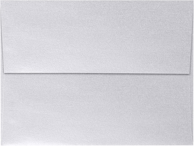 LUXPaper A7 Invitation Envelopes | Peel & Press | 5 1/4" x 7 1/4" | Silver by LUXPaper